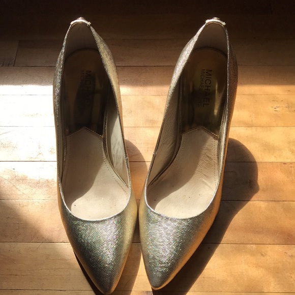 Michael Kors Gold Heels - Picture 2 of 5